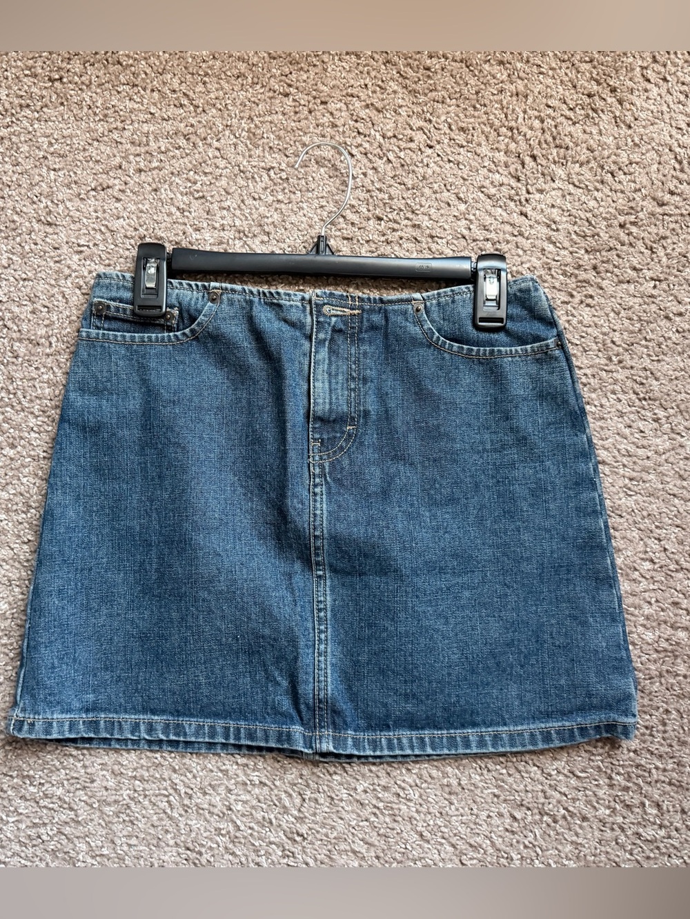 American Eagle Dark Blue Denim Mini Skirt